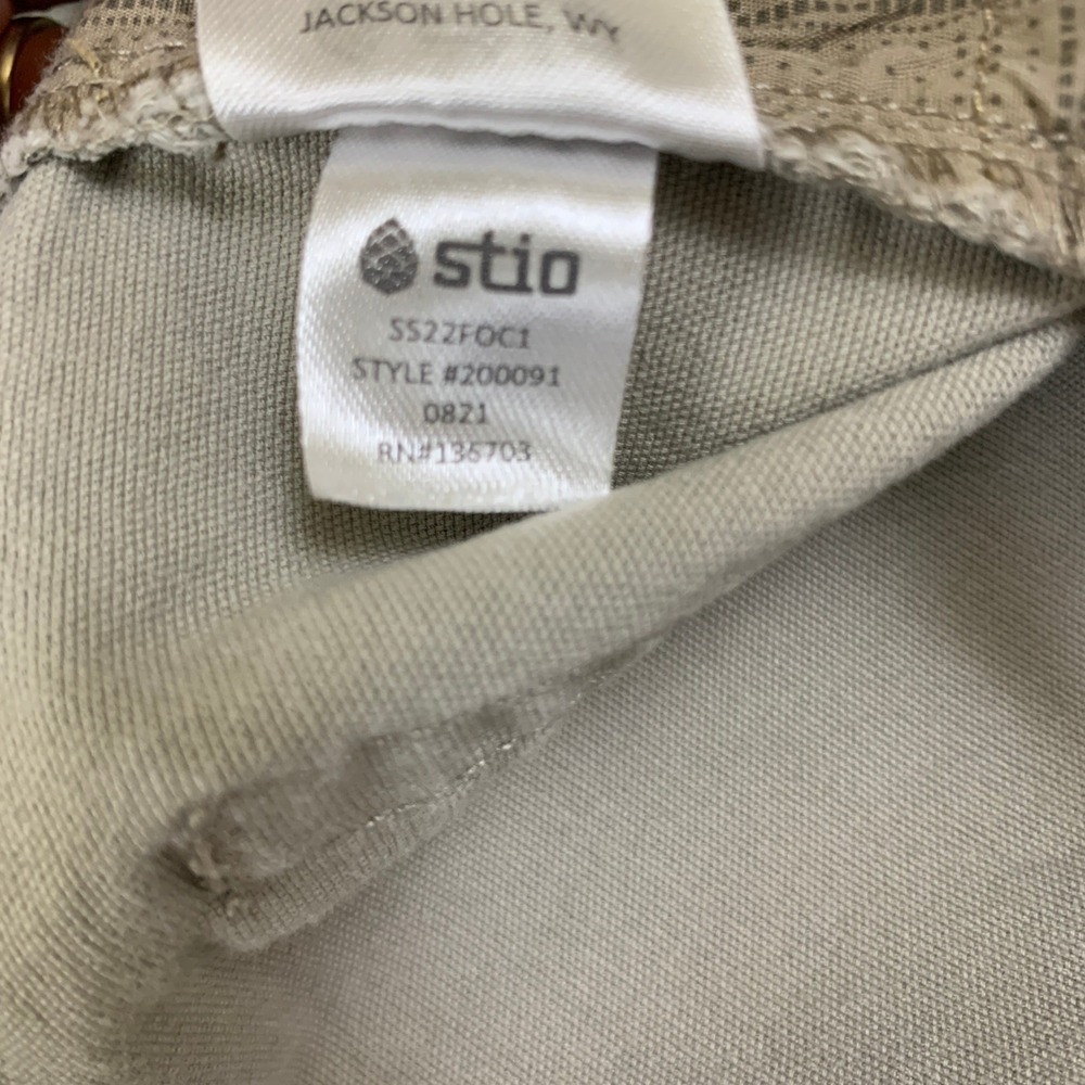 Stio Rivet Canvas Pant Mens 35L Light Khaki Tan Organic Cotton Stretch 200091 - Picture 10 of 11